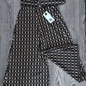 Italian fashion (made in Italy) culotte pants (cropped wide leg)